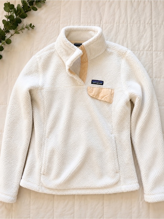 Patagonia Sweaters - Patagonia Re-Tool Snap-T Fleece Pullover Cream White | Size S